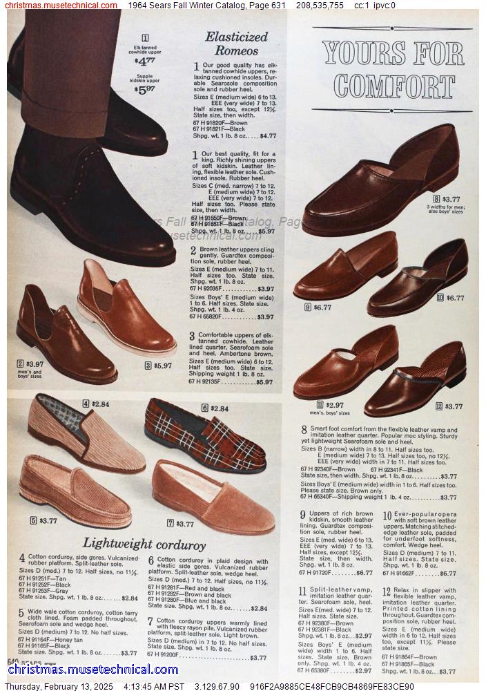 1964 Sears Fall Winter Catalog, Page 631