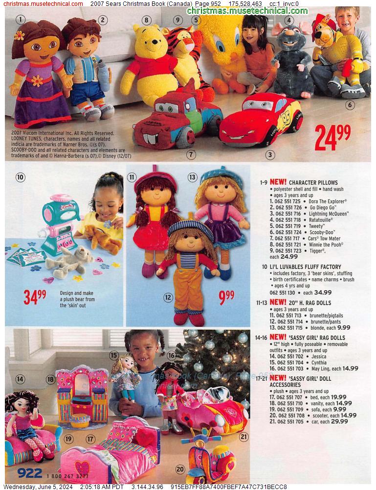 2007 Sears Christmas Book (Canada), Page 952