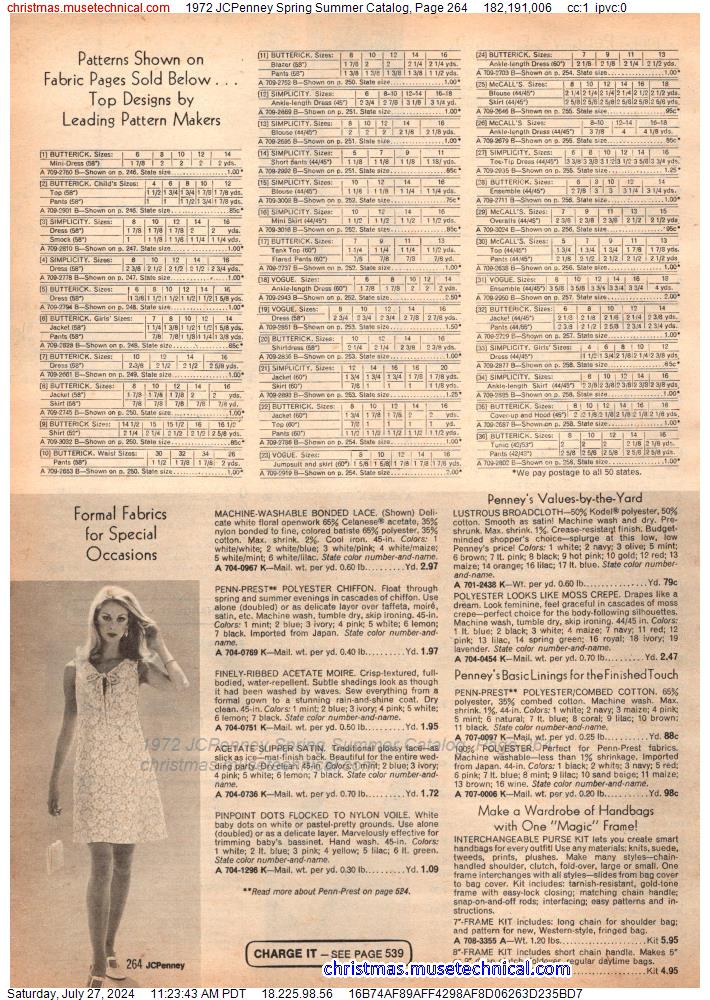1972 JCPenney Spring Summer Catalog, Page 264