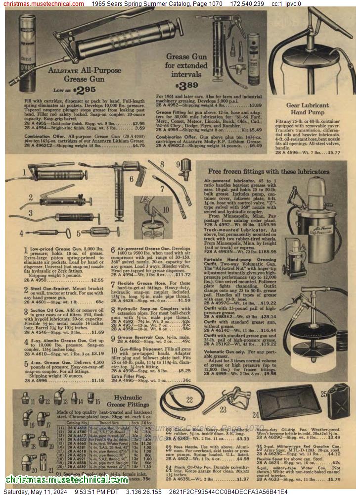 1965 Sears Spring Summer Catalog, Page 1070