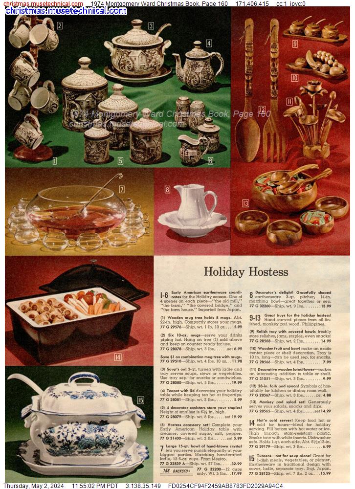 1974 Montgomery Ward Christmas Book, Page 160