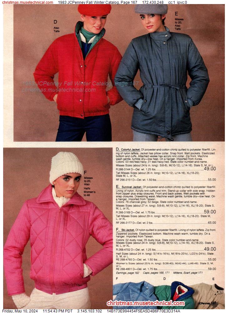 1983 JCPenney Fall Winter Catalog, Page 167