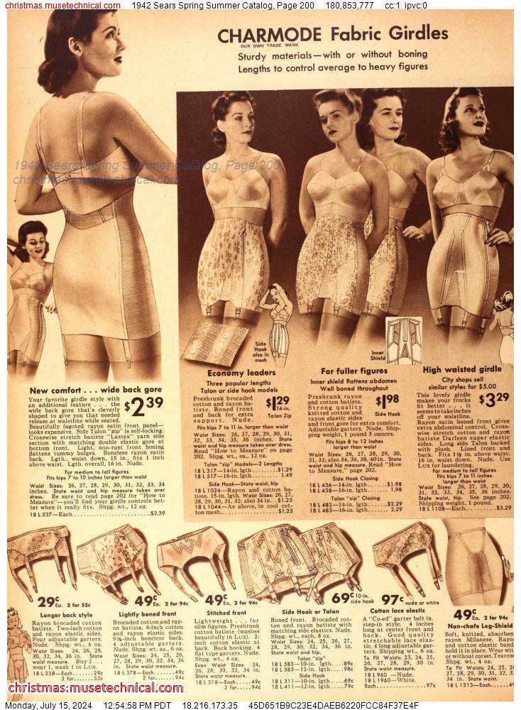 1942 Sears Spring Summer Catalog, Page 200