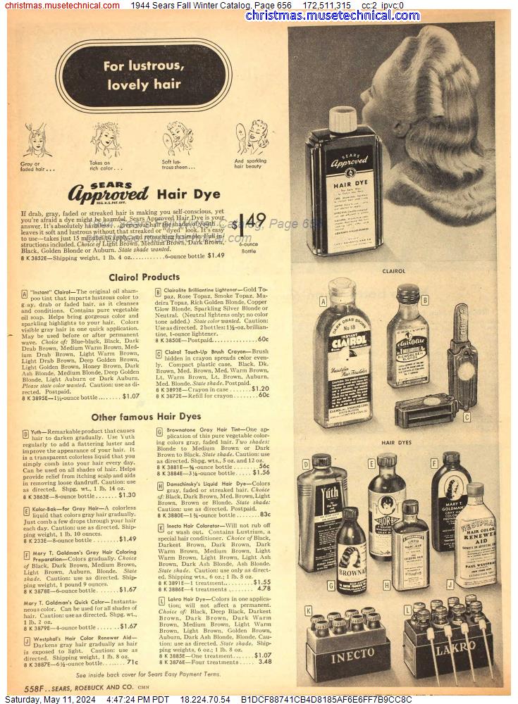 1944 Sears Fall Winter Catalog, Page 656