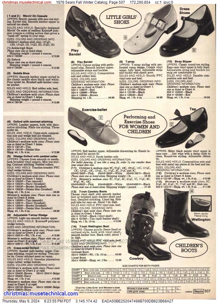 1976 Sears Fall Winter Catalog, Page 507