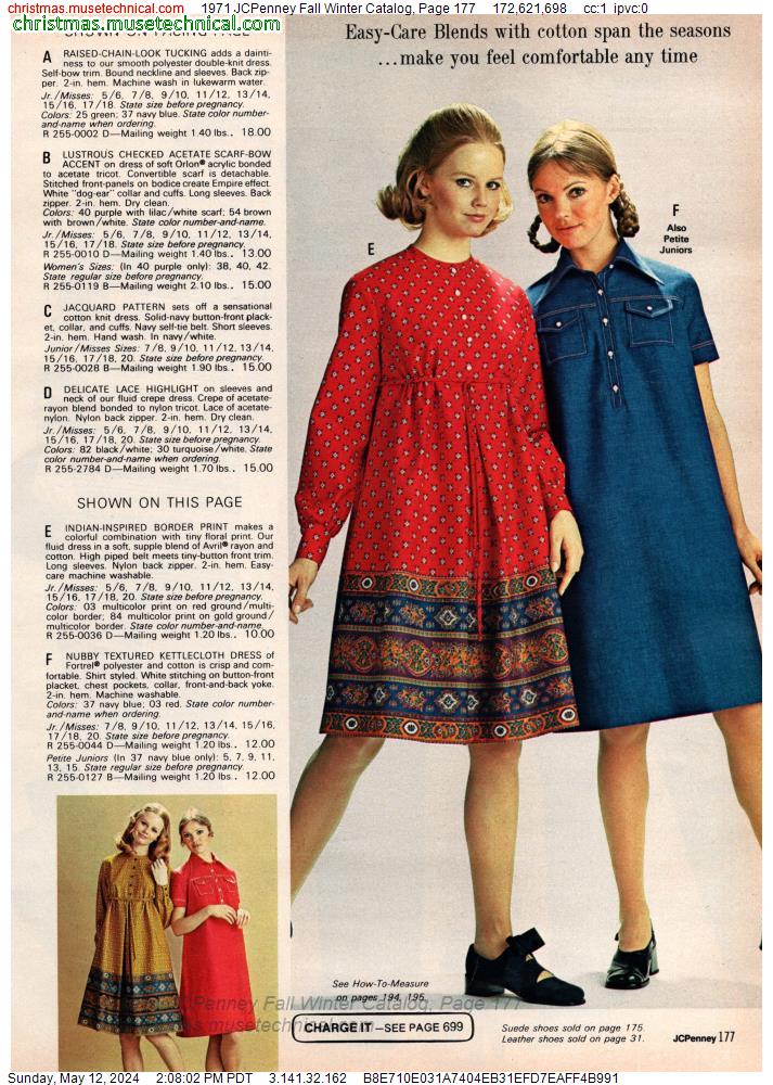 1971 JCPenney Fall Winter Catalog, Page 177