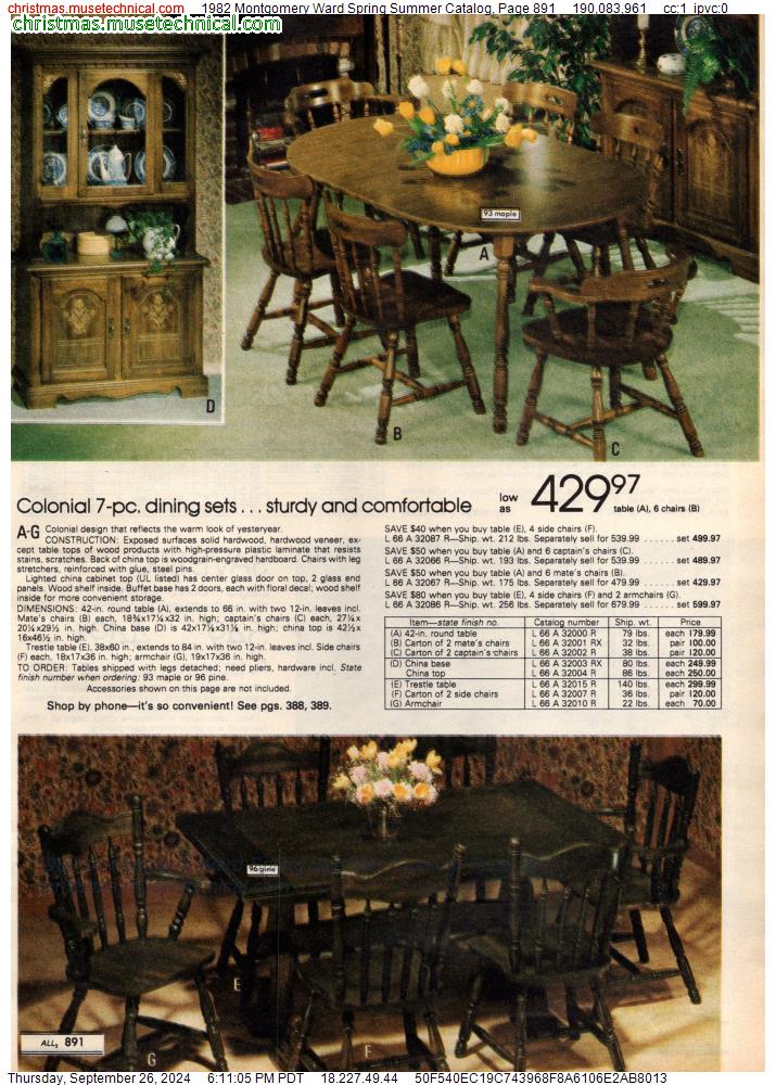 1982 Montgomery Ward Spring Summer Catalog, Page 891