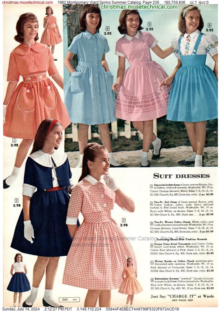 1962 Montgomery Ward Spring Summer Catalog Page 336 Catalogs And Wishbooks 