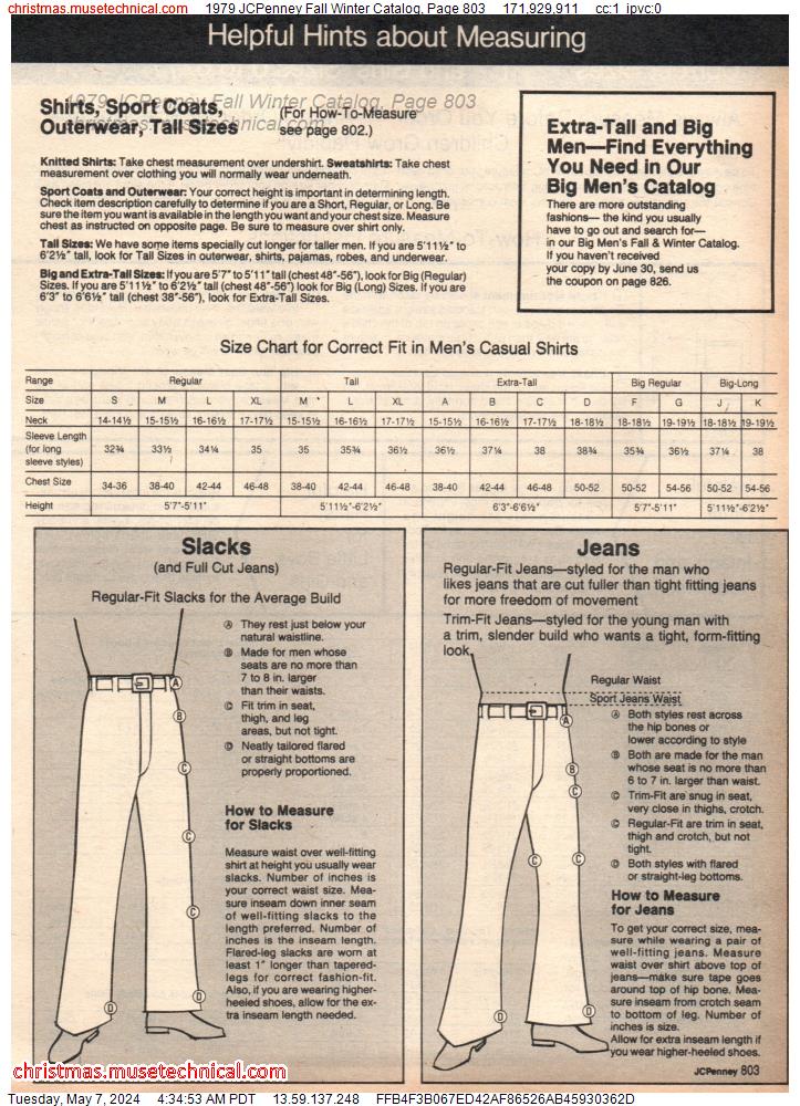 1979 JCPenney Fall Winter Catalog, Page 803