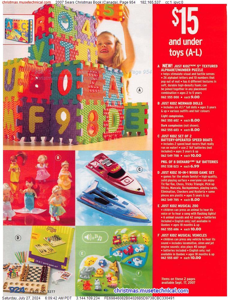 2007 Sears Christmas Book (Canada), Page 954