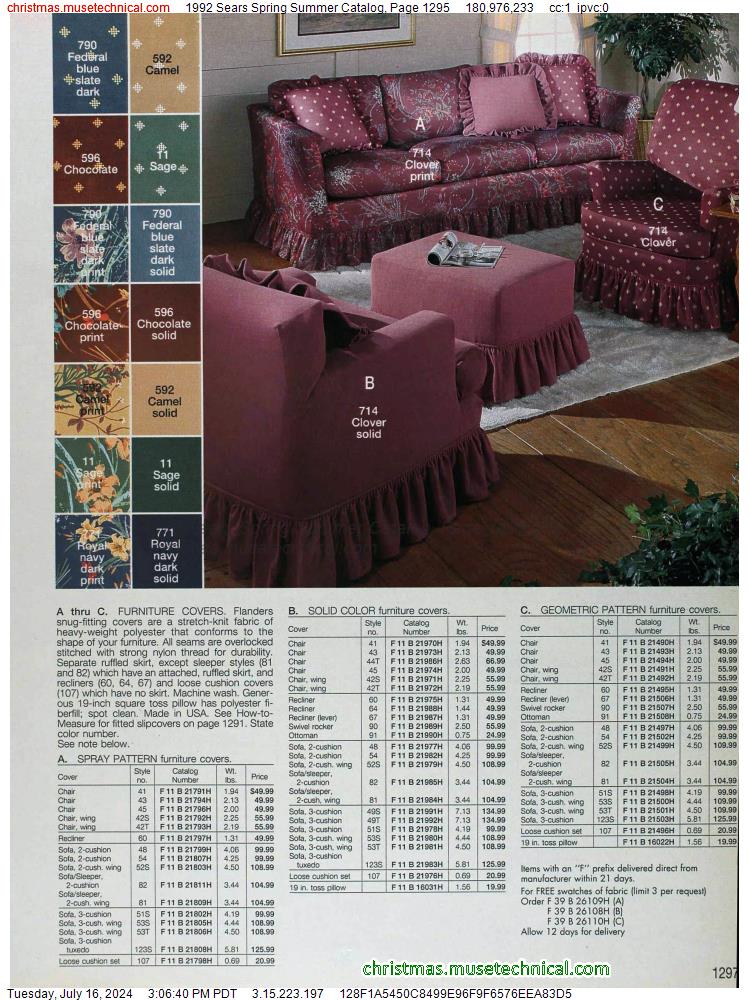 1992 Sears Spring Summer Catalog, Page 1295