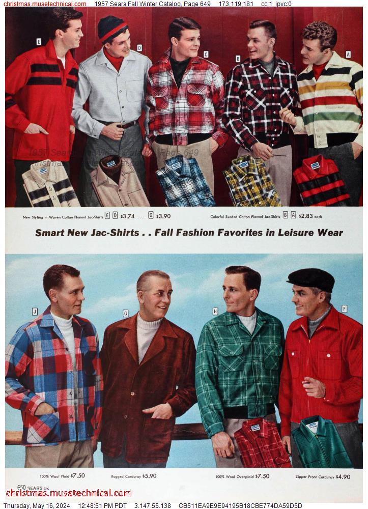 1957 Sears Fall Winter Catalog, Page 649