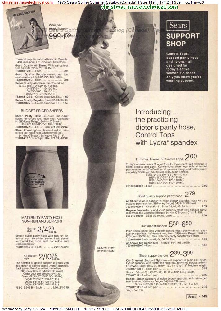 1975 Sears Spring Summer Catalog (Canada), Page 149