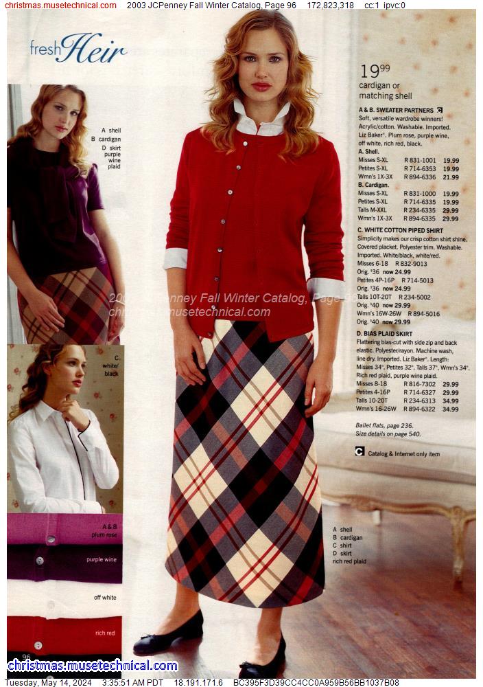 2003 JCPenney Fall Winter Catalog, Page 96