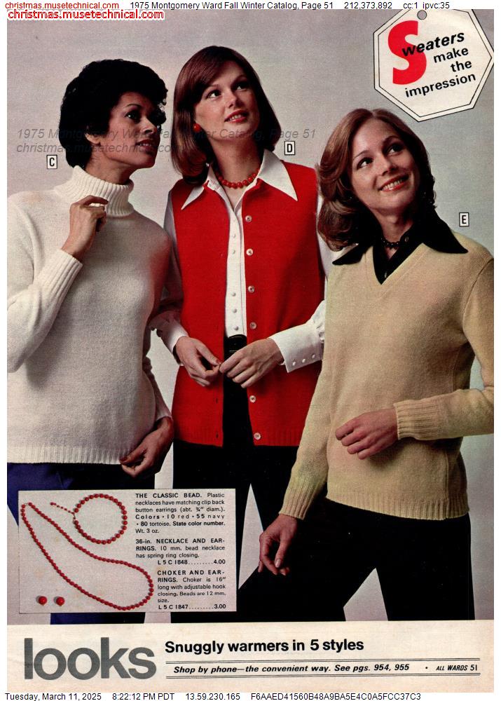 1975 Montgomery Ward Fall Winter Catalog, Page 51