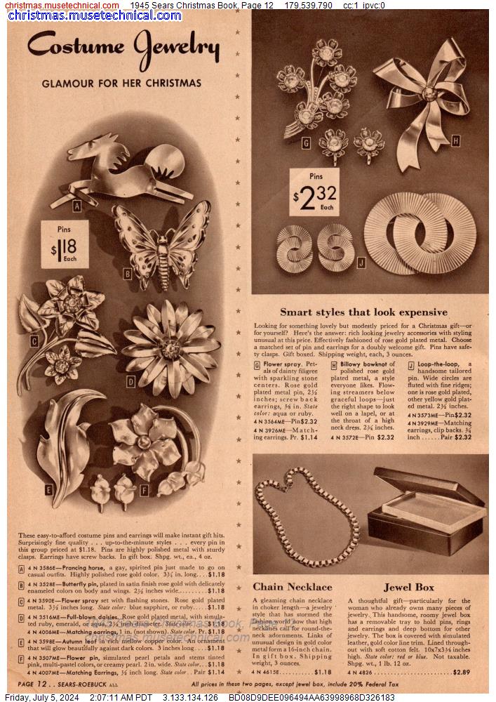 1945 Sears Christmas Book, Page 12