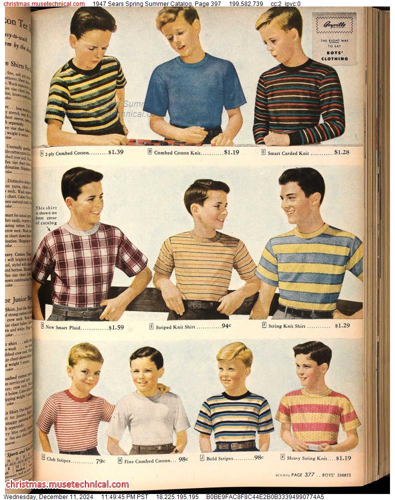 1947 Sears Spring Summer Catalog, Page 397