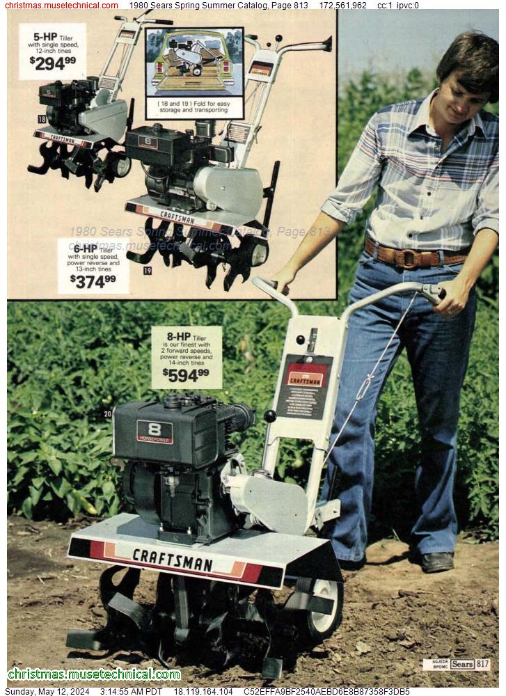 1980 Sears Spring Summer Catalog, Page 813