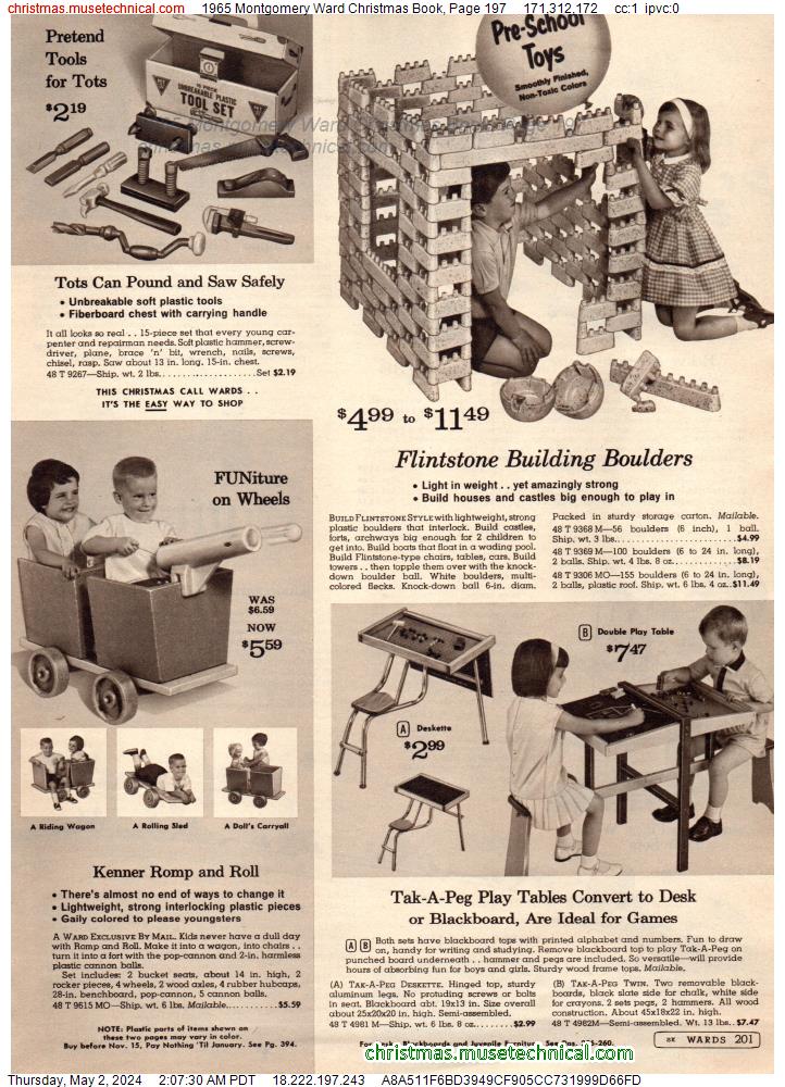 1965 Montgomery Ward Christmas Book, Page 197