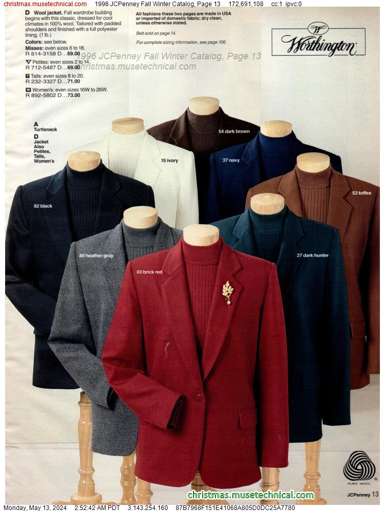 1996 JCPenney Fall Winter Catalog, Page 13