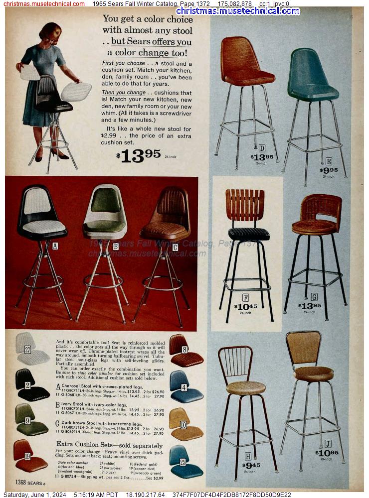 1965 Sears Fall Winter Catalog, Page 1372