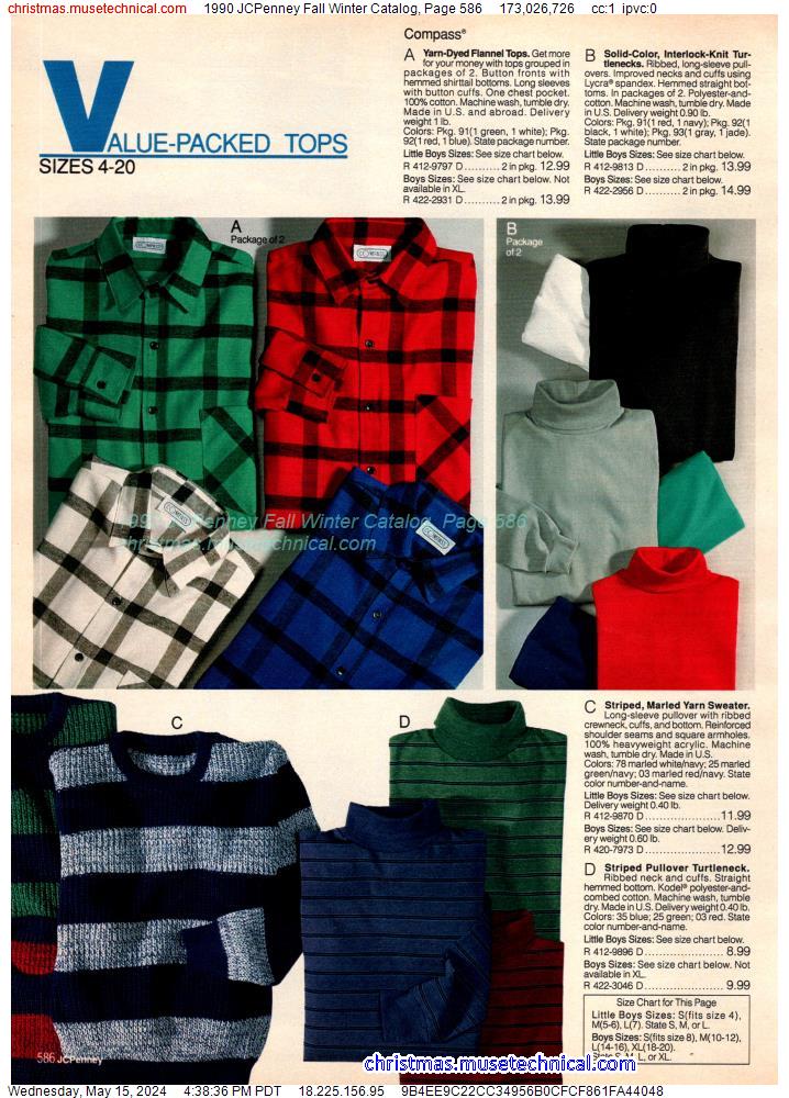 1990 JCPenney Fall Winter Catalog, Page 586