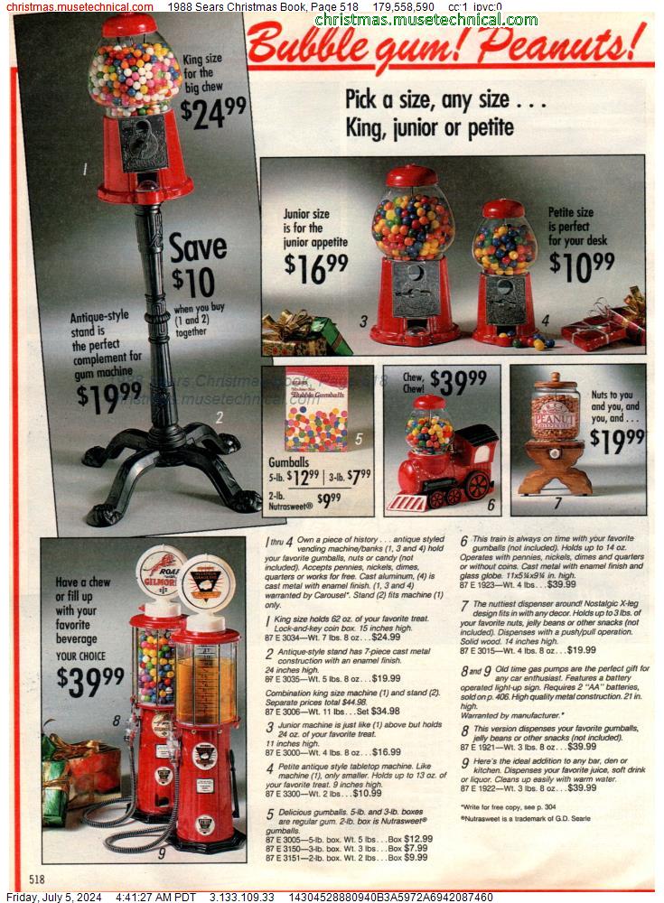 1988 Sears Christmas Book, Page 518