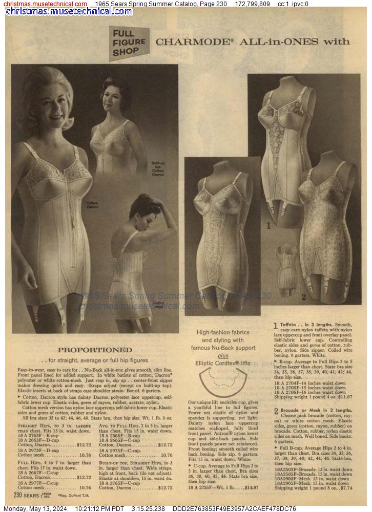 1965 Sears Spring Summer Catalog, Page 230