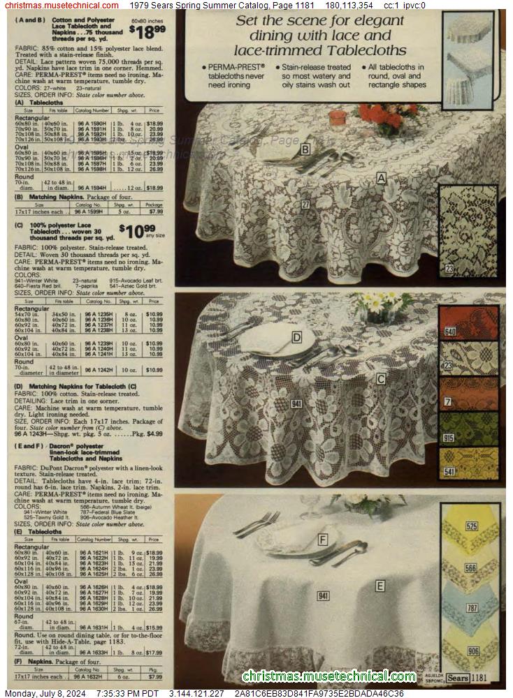 1979 Sears Spring Summer Catalog, Page 1181