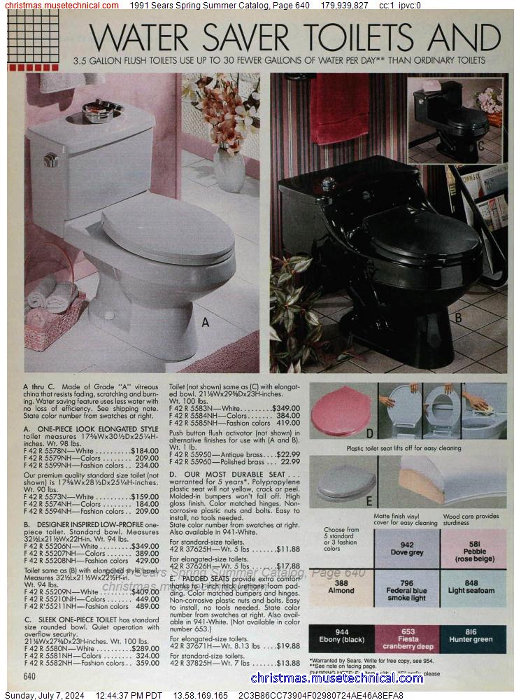 1991 Sears Spring Summer Catalog, Page 640