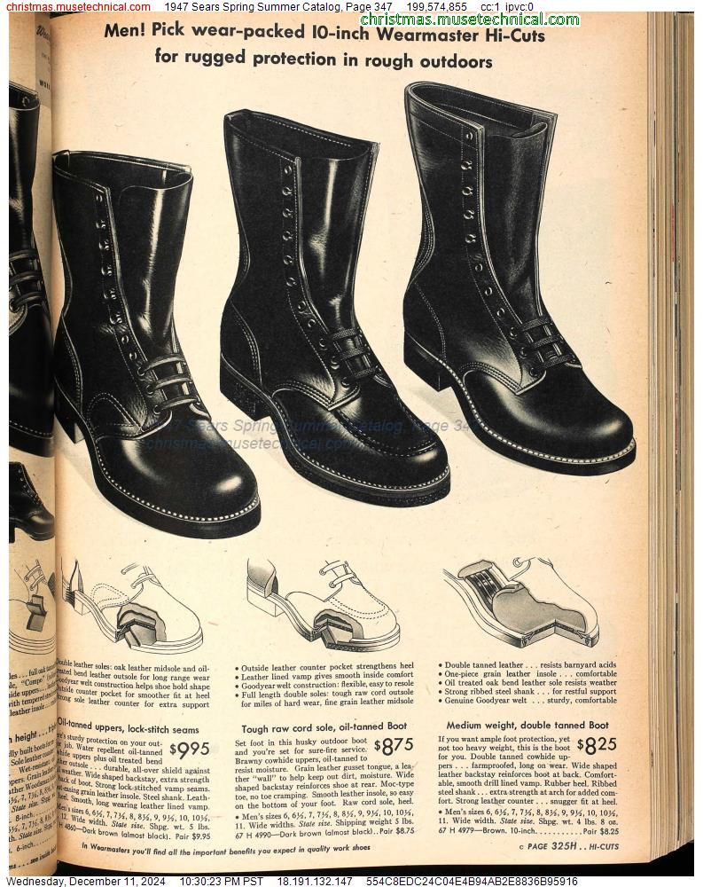 1947 Sears Spring Summer Catalog, Page 347