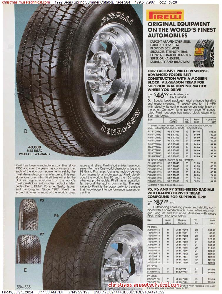 1992 Sears Spring Summer Catalog, Page 584