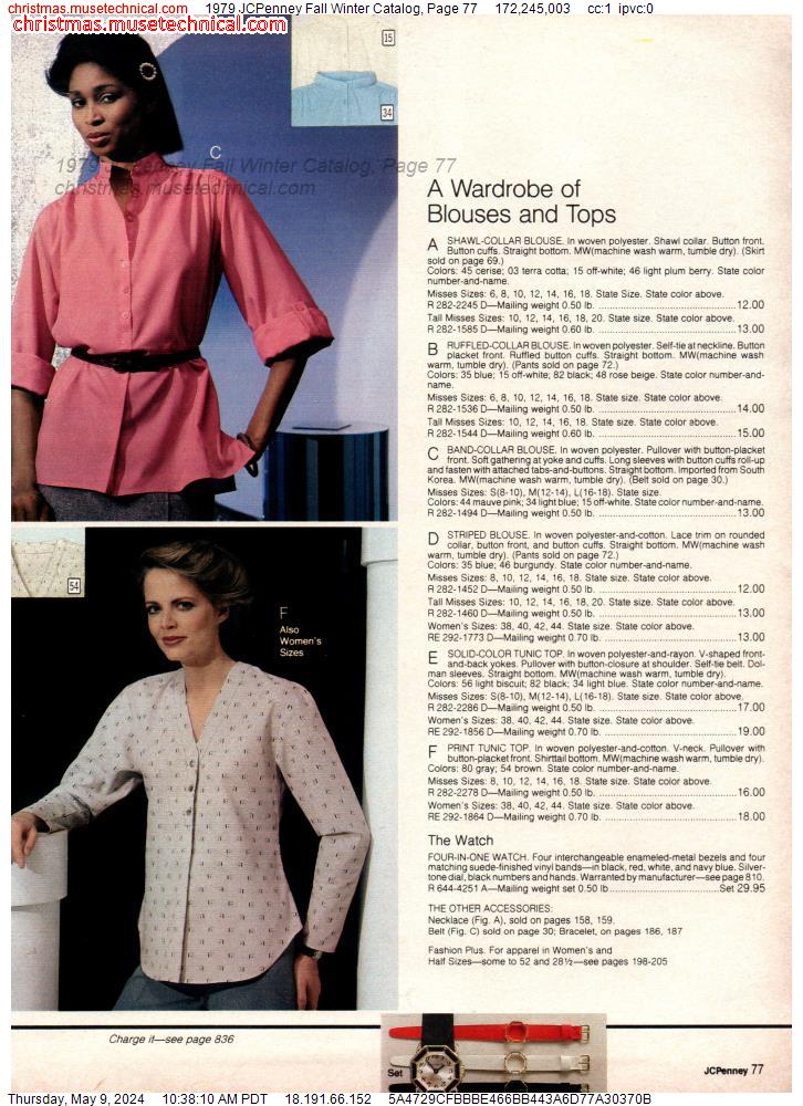 1979 JCPenney Fall Winter Catalog, Page 77