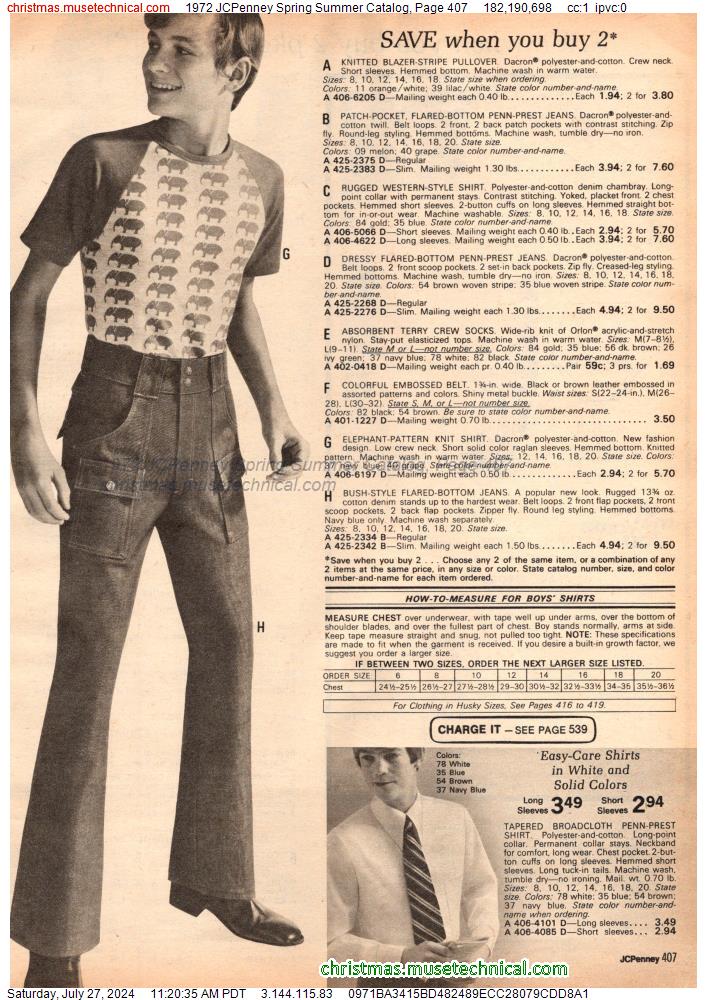 1972 JCPenney Spring Summer Catalog, Page 407