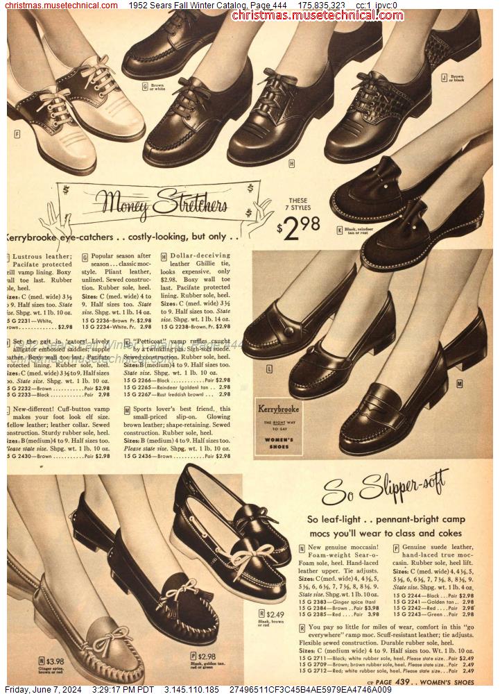 1952 Sears Fall Winter Catalog, Page 444