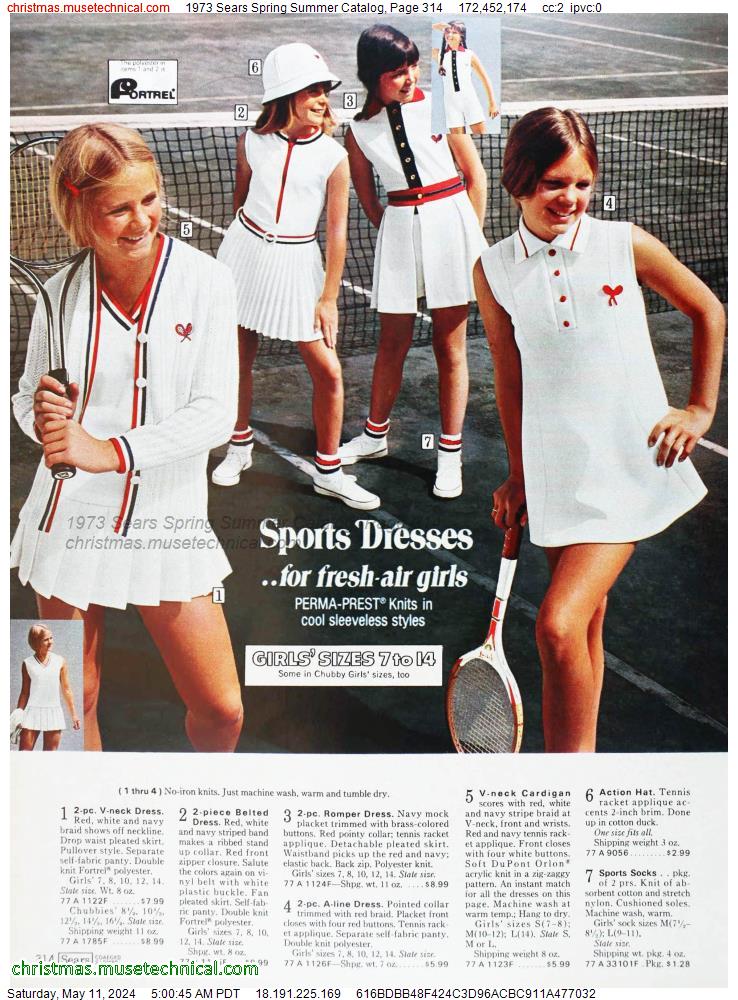 1973 Sears Spring Summer Catalog, Page 314