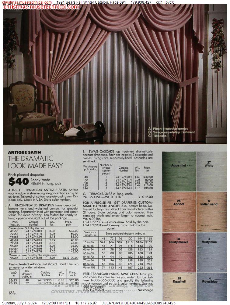 1991 Sears Fall Winter Catalog, Page 691