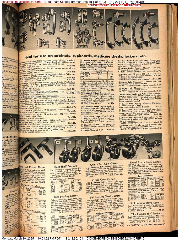 1948 Sears Spring Summer Catalog, Page 903