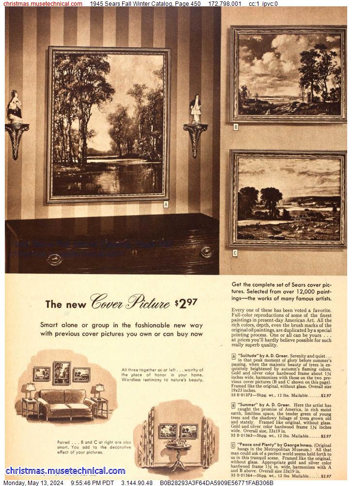 1945 Sears Fall Winter Catalog, Page 450