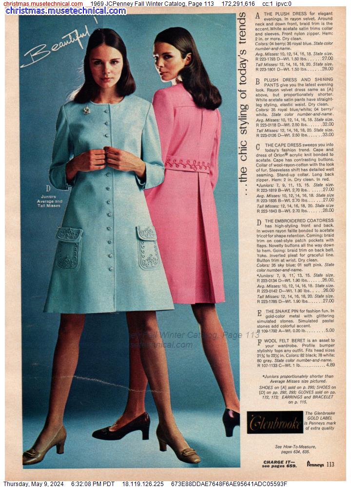 1969 JCPenney Fall Winter Catalog, Page 113