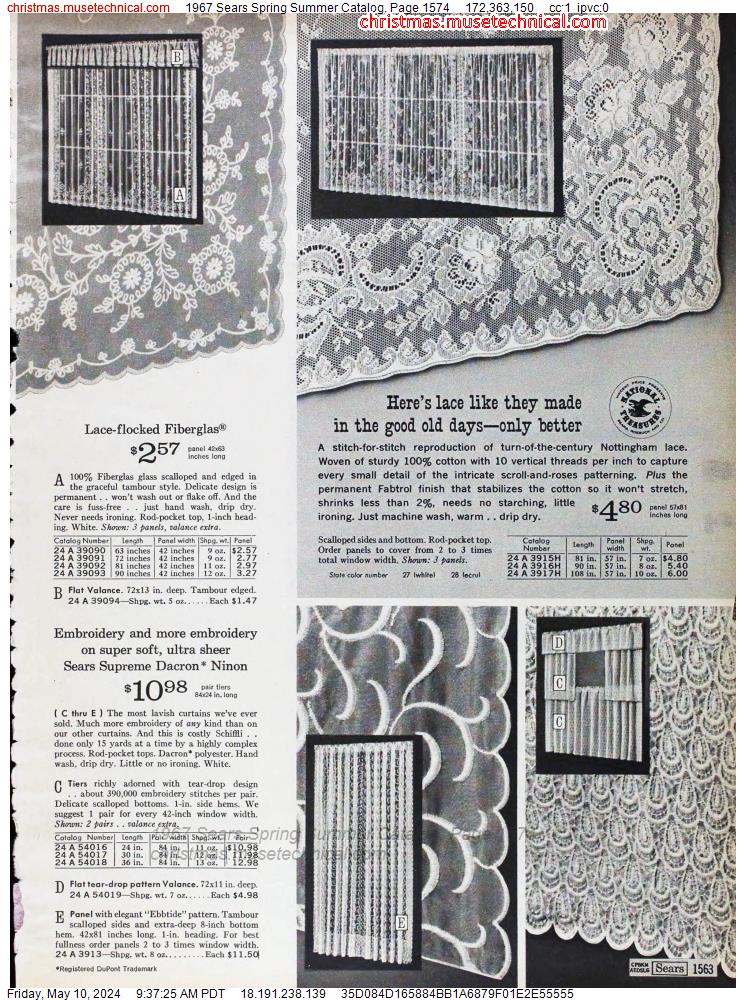 1967 Sears Spring Summer Catalog, Page 1574