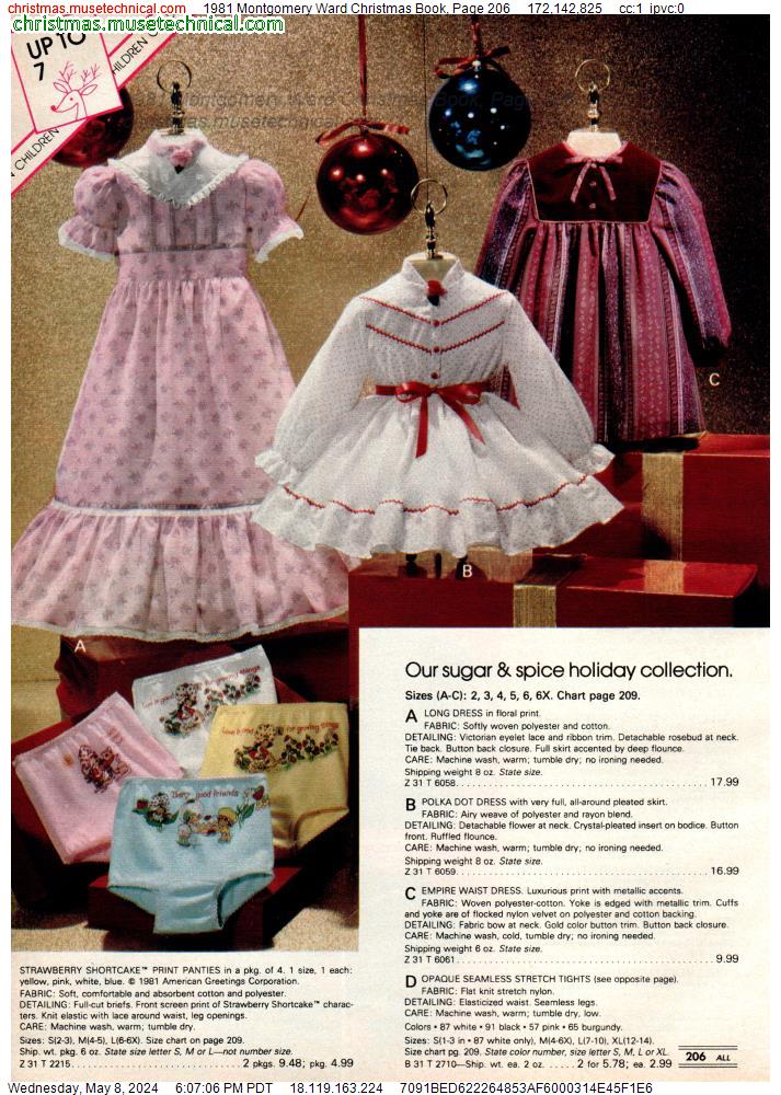 1981 Montgomery Ward Christmas Book, Page 206