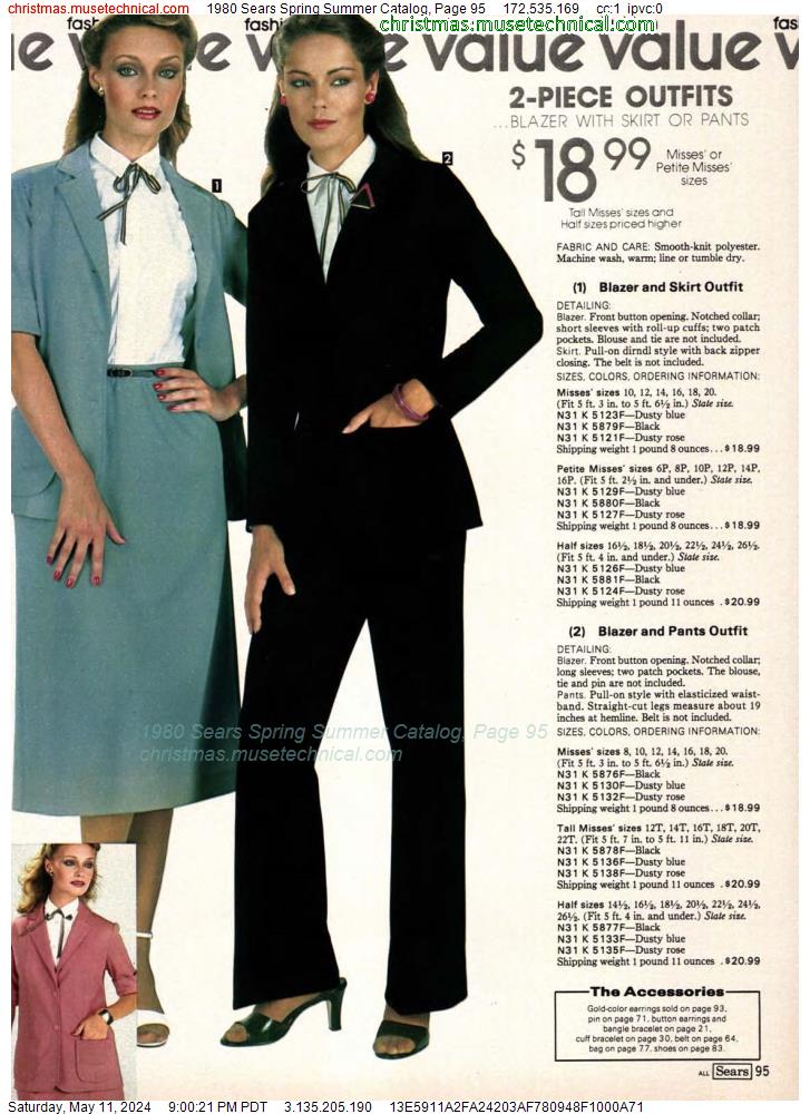 1980 Sears Spring Summer Catalog, Page 95