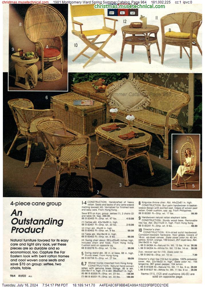 1981 Montgomery Ward Spring Summer Catalog, Page 964