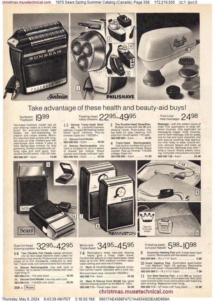 1975 Sears Spring Summer Catalog (Canada), Page 358