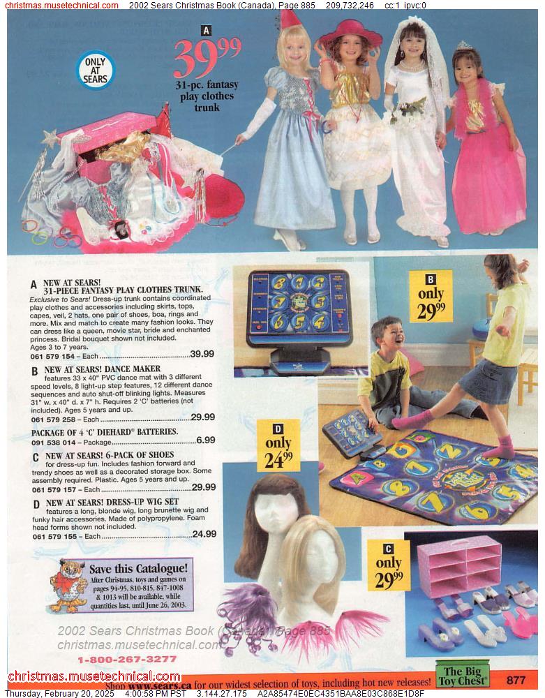 2002 Sears Christmas Book (Canada), Page 885