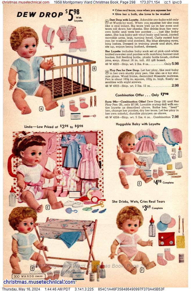 1958 Montgomery Ward Christmas Book, Page 298