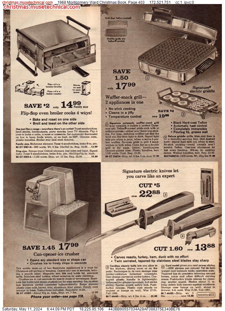 1968 Montgomery Ward Christmas Book, Page 403