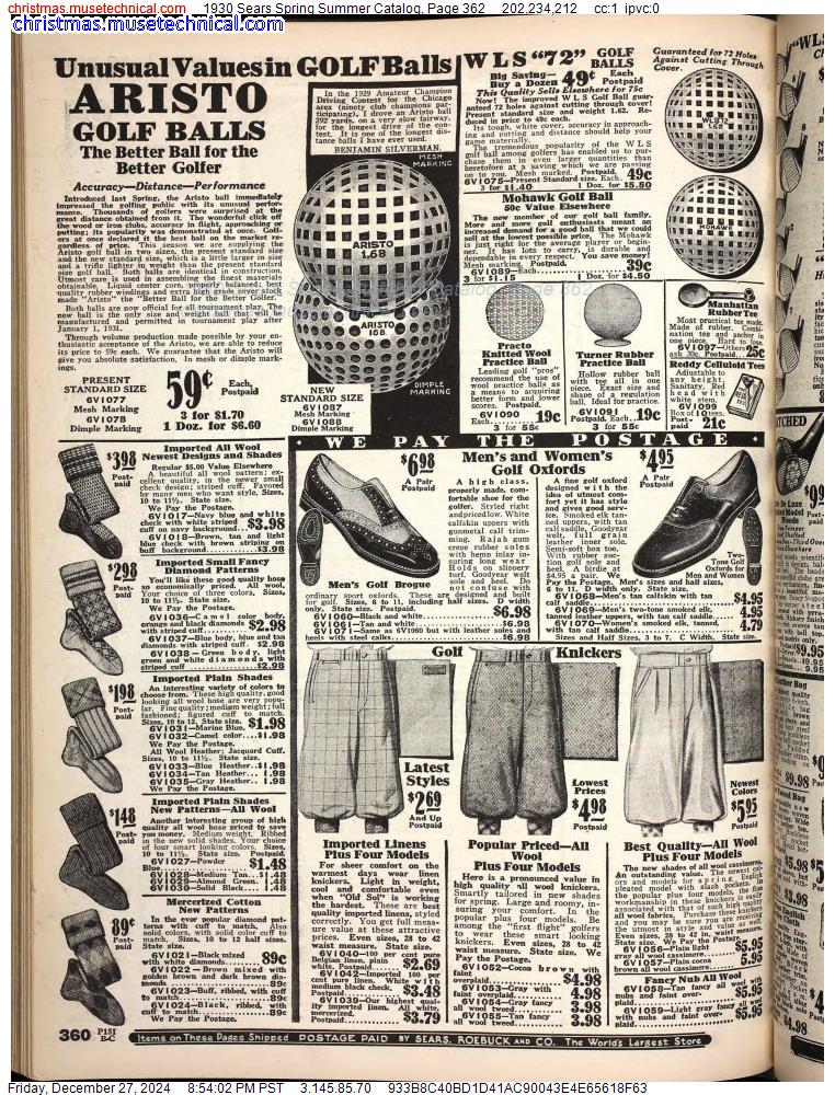 1930 Sears Spring Summer Catalog, Page 362