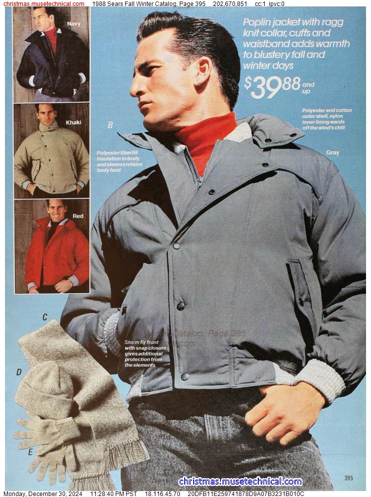 1988 Sears Fall Winter Catalog, Page 395